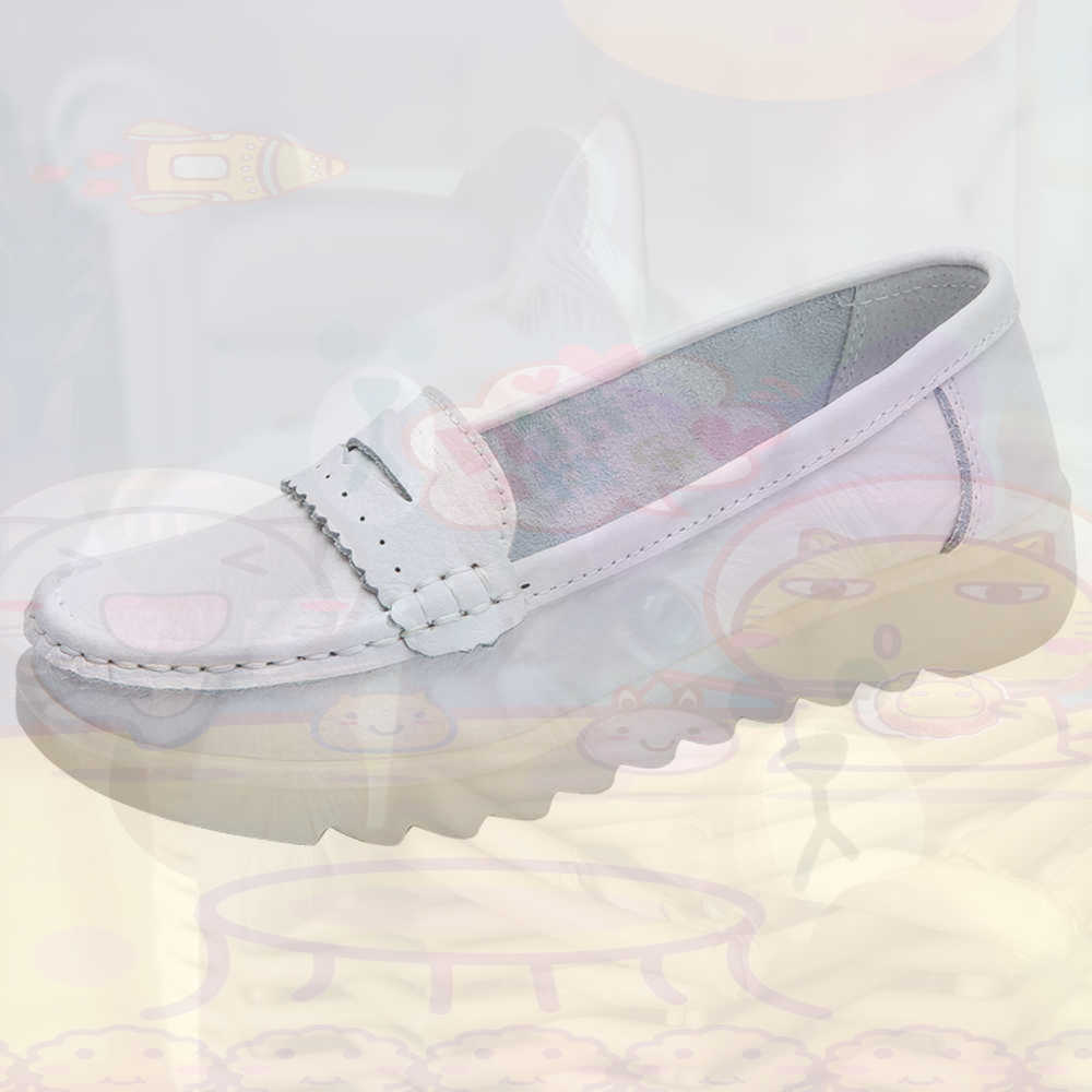 Asian Street Fashion Girls - Mocassin Rijden Tienersneakers Skateboarden Damesschoenen Zilver