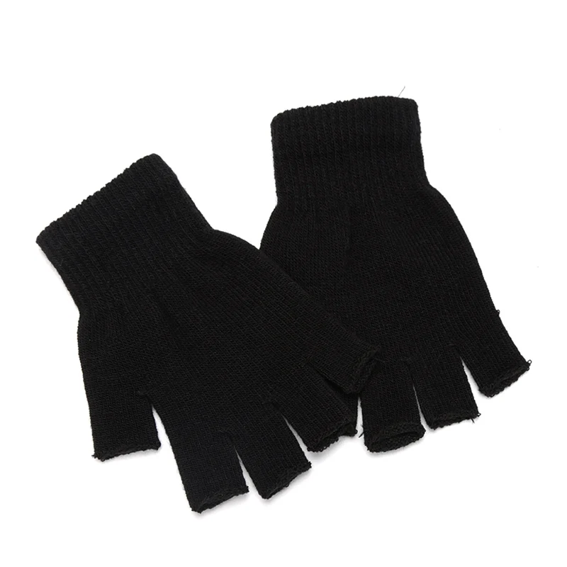 Street Fashion Gloves - Unisex zwarte halve vinger vingerloze handschoenen