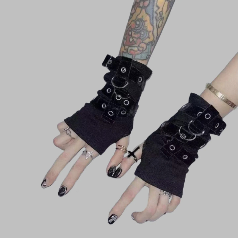 Street Fashion Gloves - Y2K gepersonaliseerde handschoen zonder vingers in