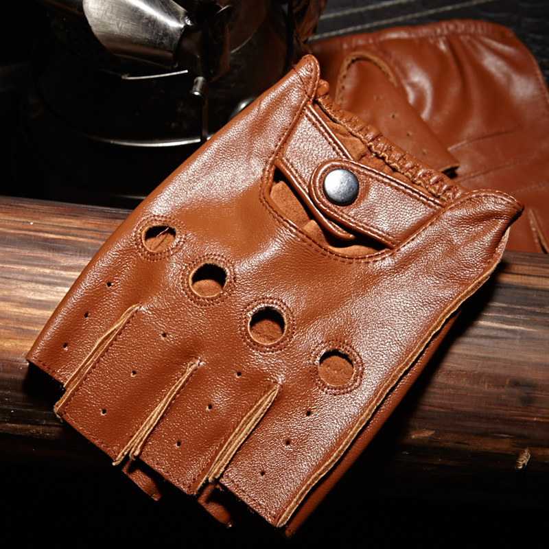 Street Fashion Gloves - Hoge kwaliteit heren halfvingerhandschoenen Ademend antislip