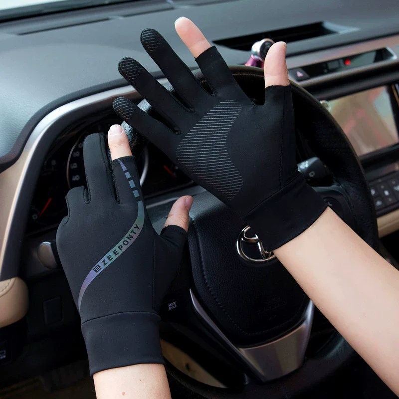Street Fashion Gloves - Heren zomer ijszijde fietshandschoenen dun zonnebrandcrème