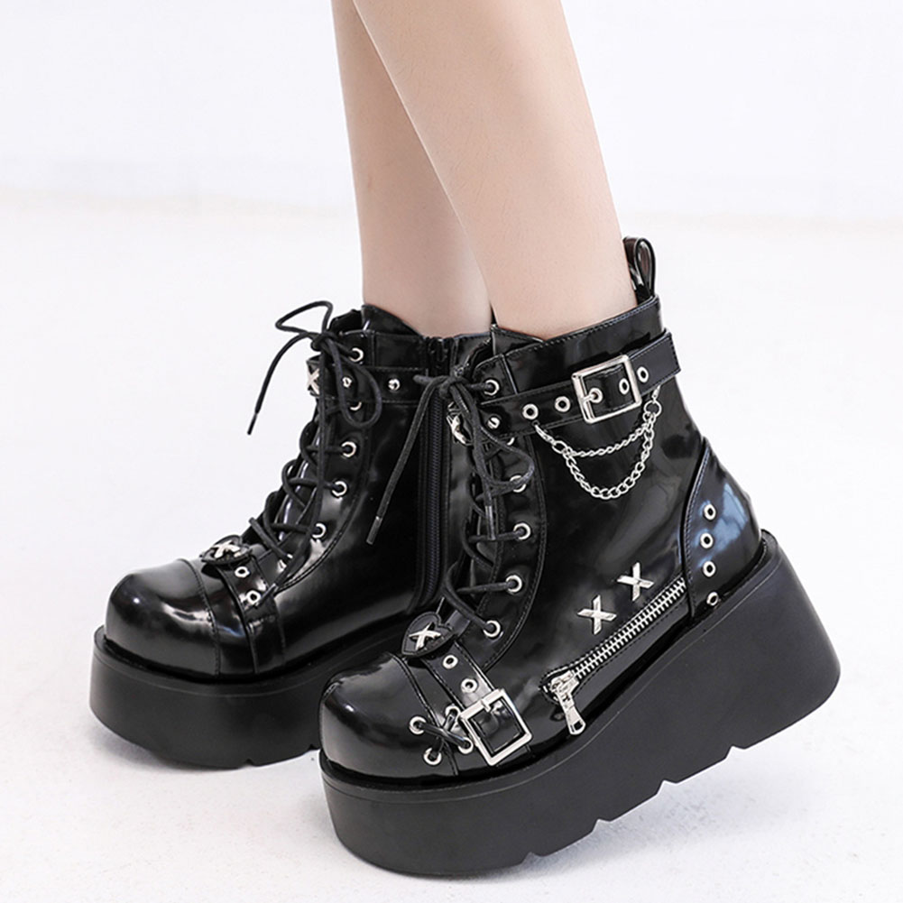 Street Fashion Girls - Brand New Dames Goth Platform Enkellaars