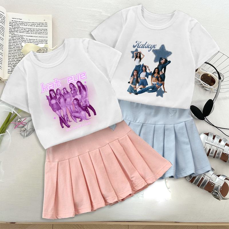 Mode K POP K-KATSEYE T-shirt P - Street Fashion Girls recensie en prijs
