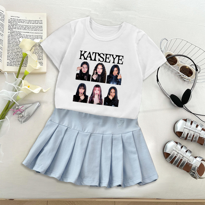 Mode K POP K-KATSEYE T-shirt P - Street Fashion Girls recensie en prijs