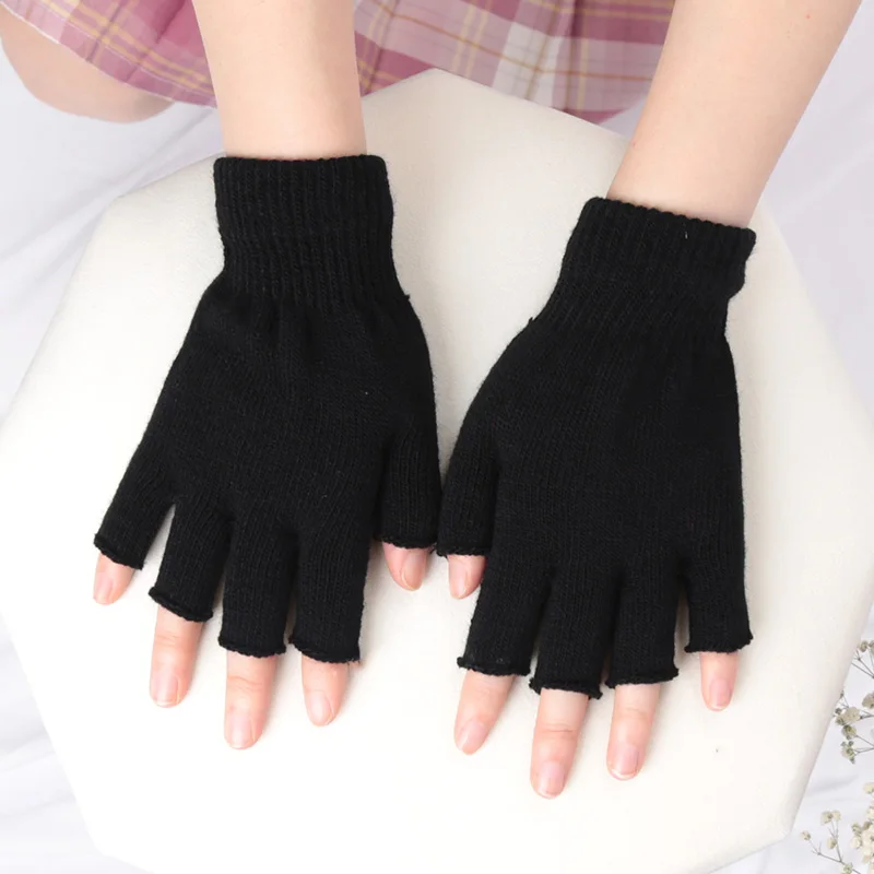 Unisex zwarte halve vinger vin - Street Fashion Gloves recensie en prijs