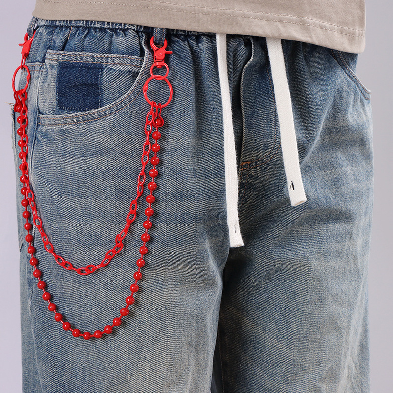 Helderrode kralenbroekketting  - Street Fashion Girls recensie en prijs