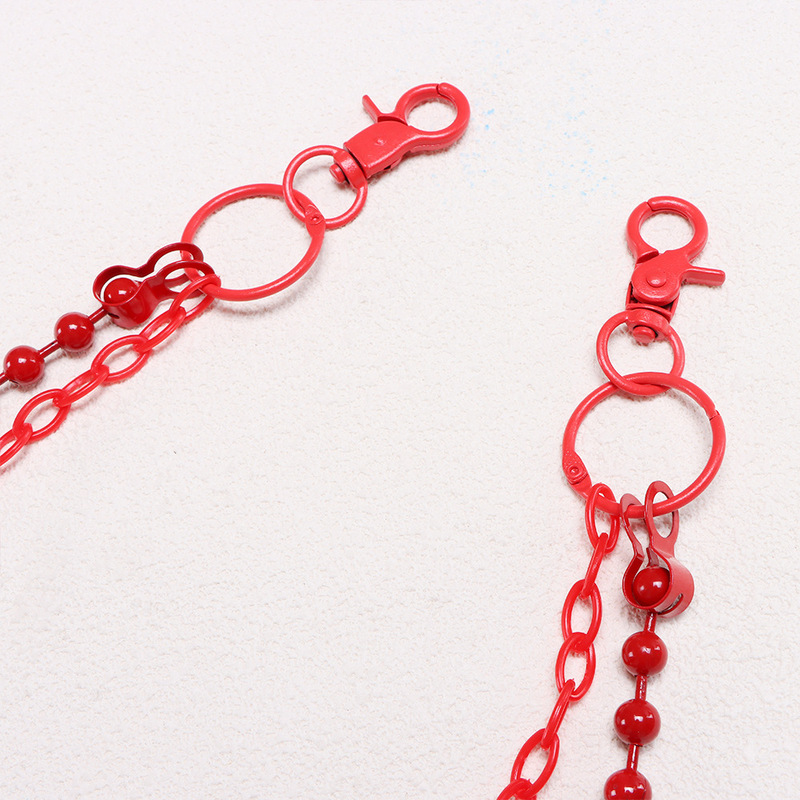 Helderrode kralenbroekketting  - Street Fashion Girls recensie en prijs