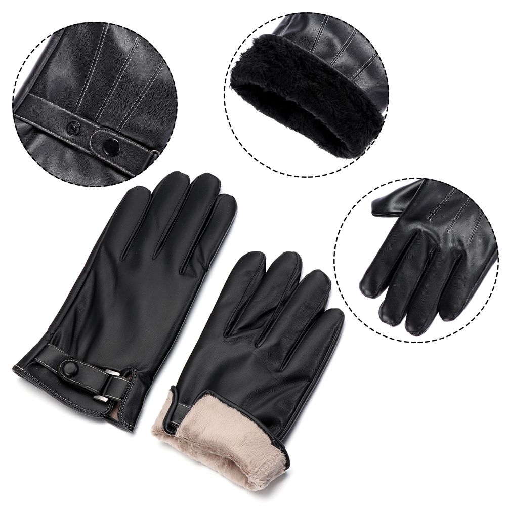 Heren Fleece Thermisch Lederen - Street Fashion Gloves recensie en prijs