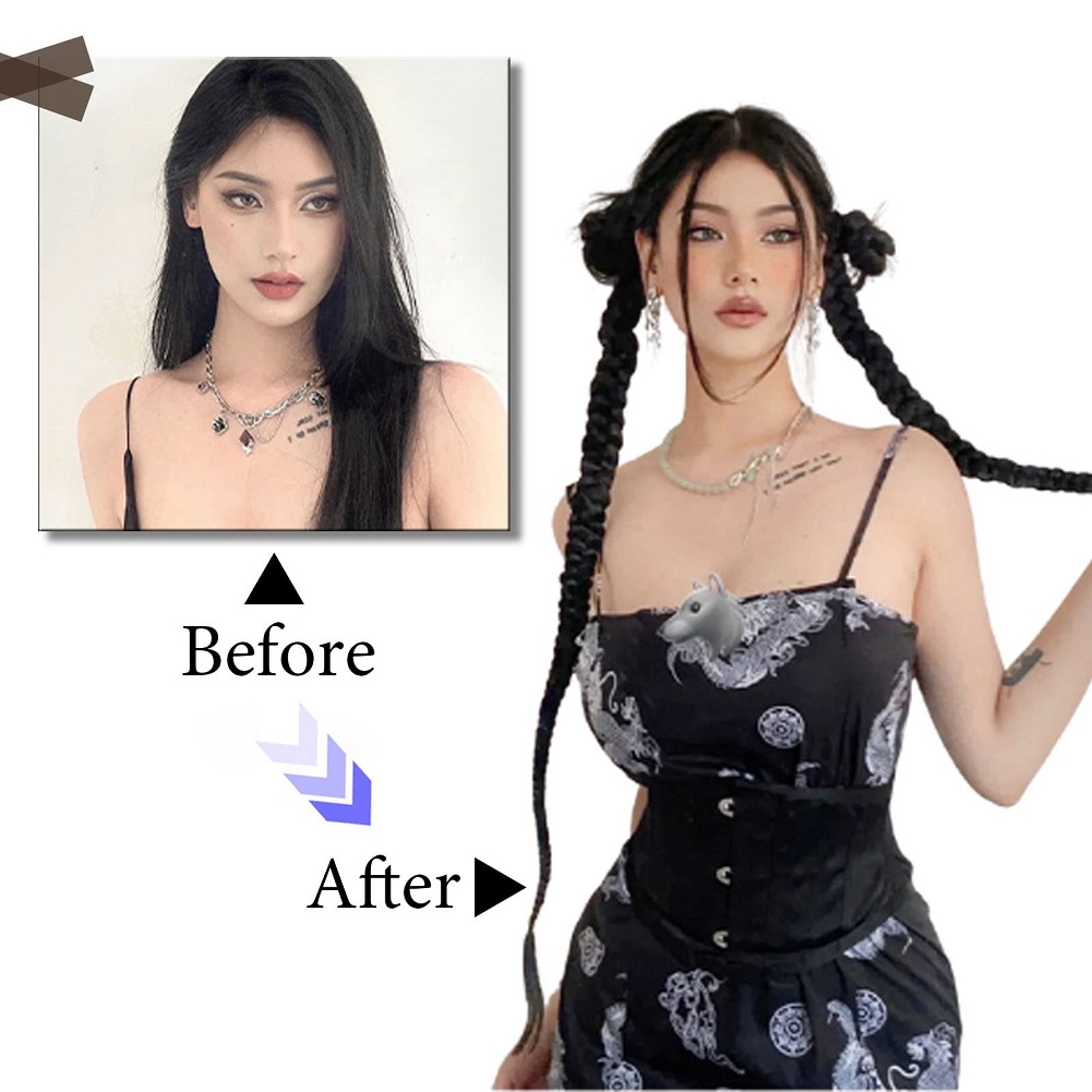 1/2PCS Haarverlenging Gevlocht - Street Fashion Girls recensie en prijs