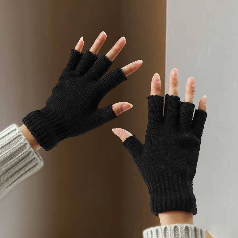 Wollen halve vingerhandschoene - Street Fashion Gloves recensie en prijs