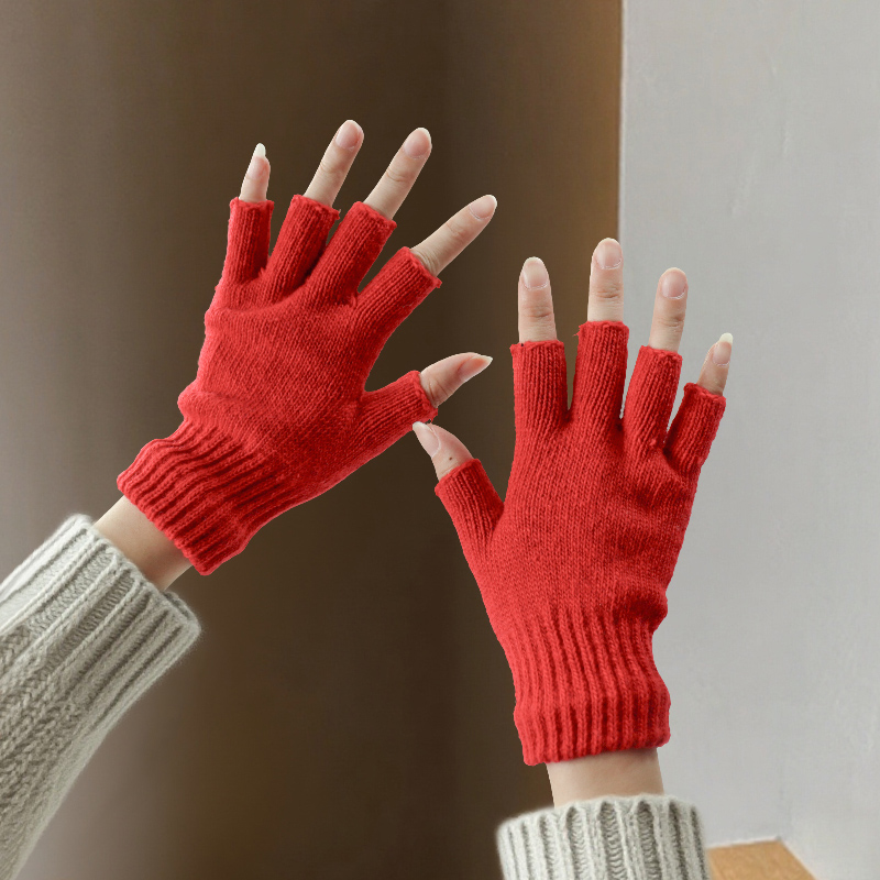 Wollen halve vingerhandschoene - Street Fashion Gloves recensie en prijs