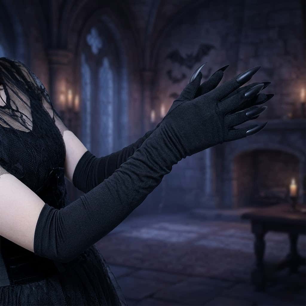2026 Moon Girl Y2K Gothic Lang - Street Fashion Gloves recensie en prijs