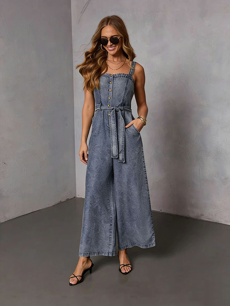 Zomer Vintage Dames Denim Jump - Street Fashion Denim recensie en prijs