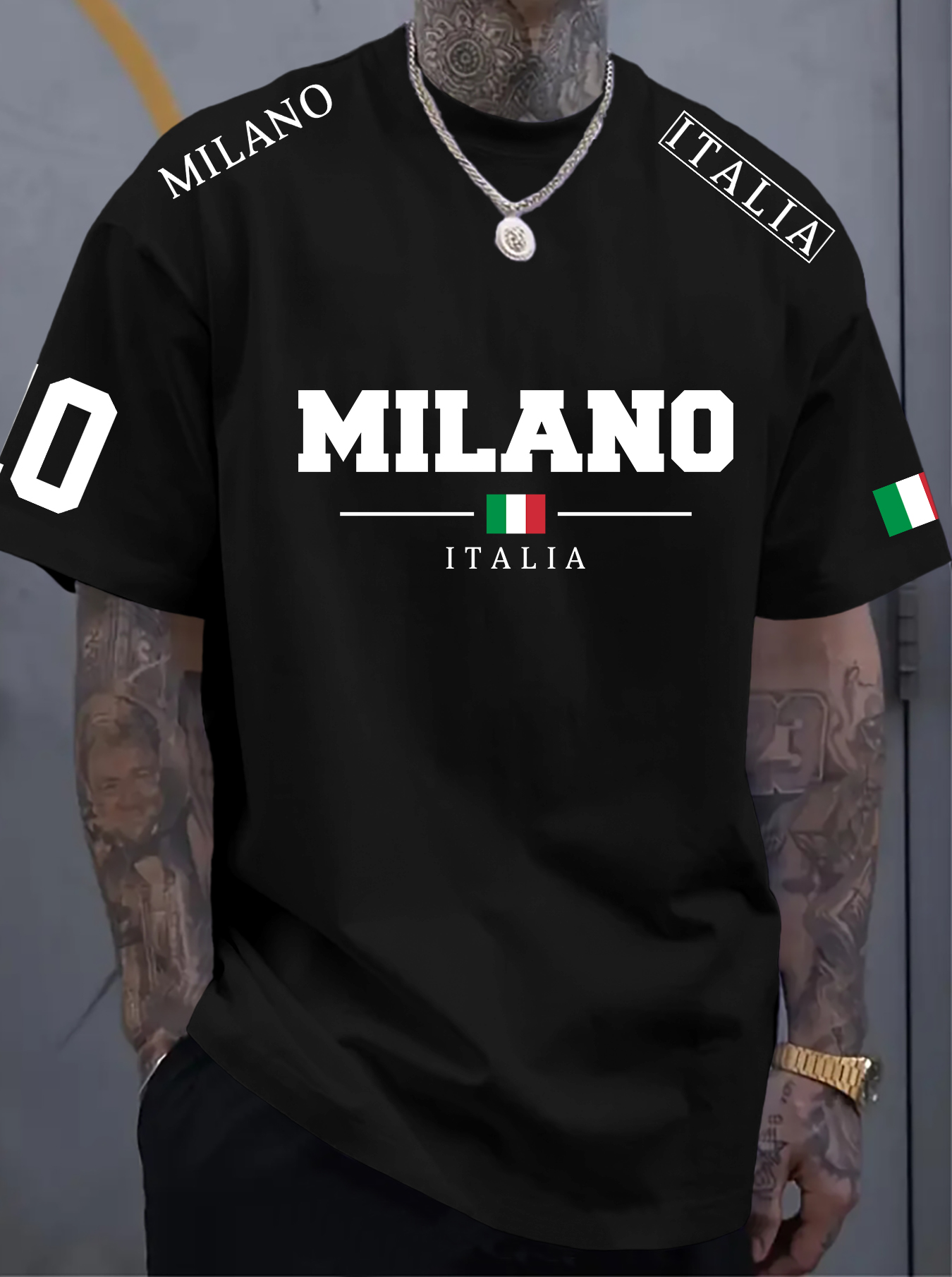 Heren T-shirt, casual streetst - Street Fashion Milano recensie en prijs