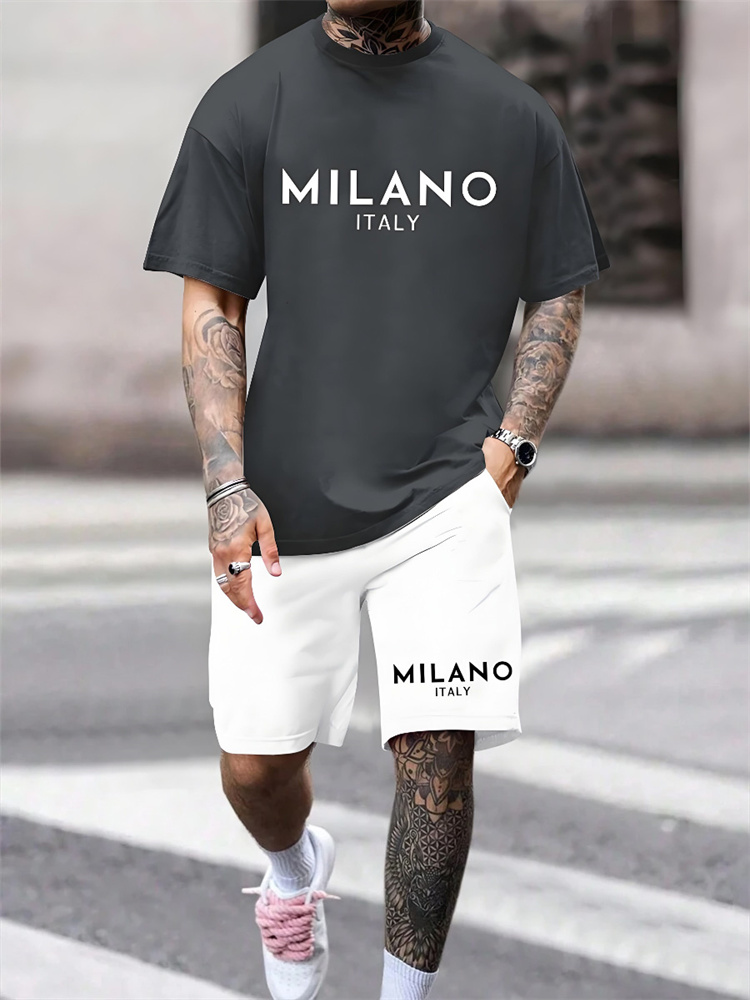 Tweedelige Milano Print Herens - Street Fashion Milano recensie en prijs