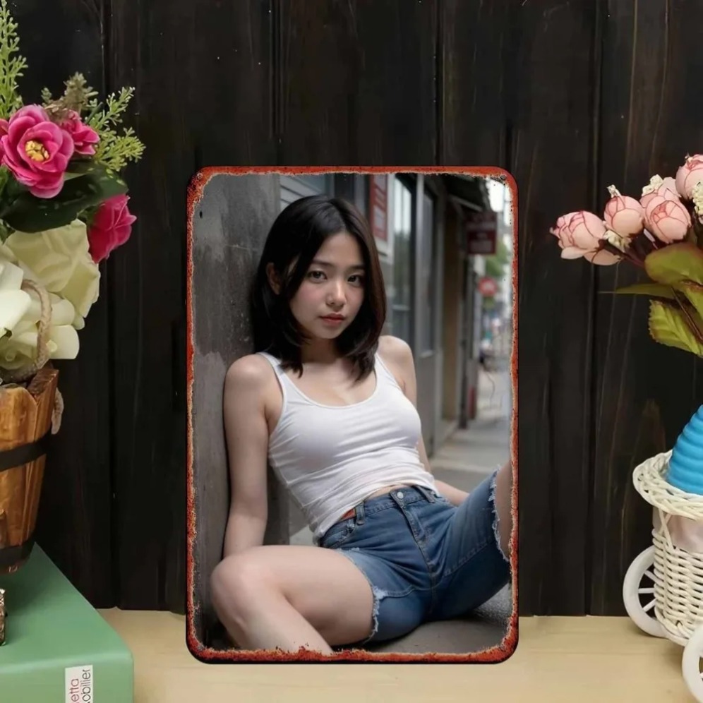 Nieuwe trendy HD metalen wandd - Asian Street Fashion Girls recensie en prijs