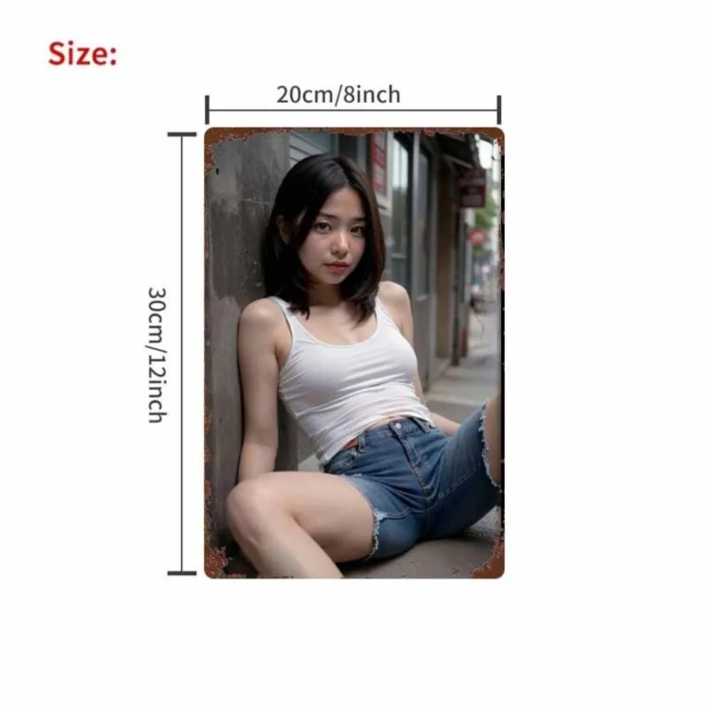 Nieuwe trendy HD metalen wandd - Asian Street Fashion Girls recensie en prijs