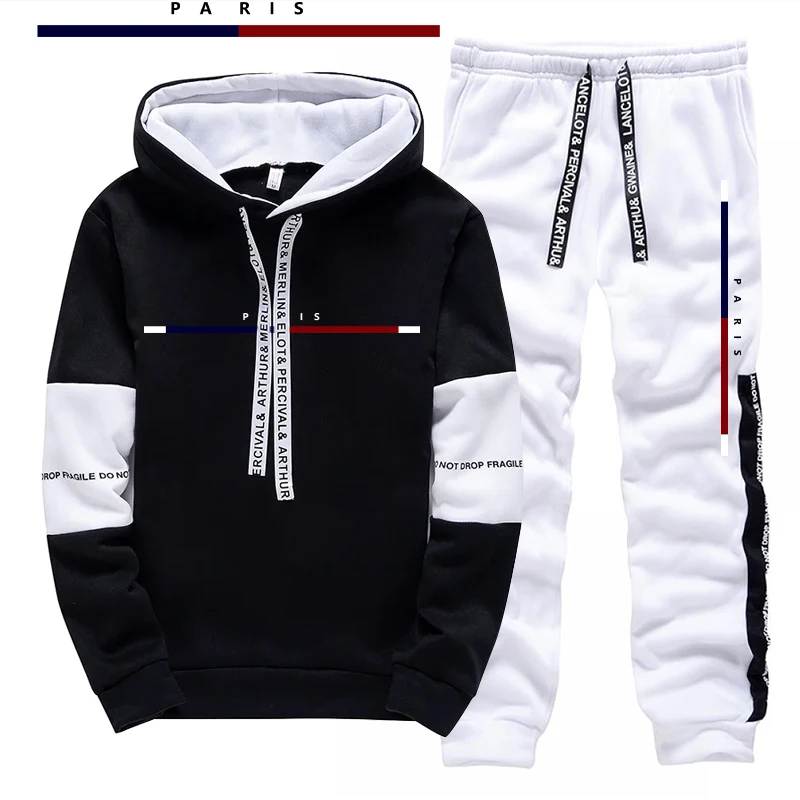 Parijse mode bedrukte herenset - Street Fashion Urban recensie en prijs