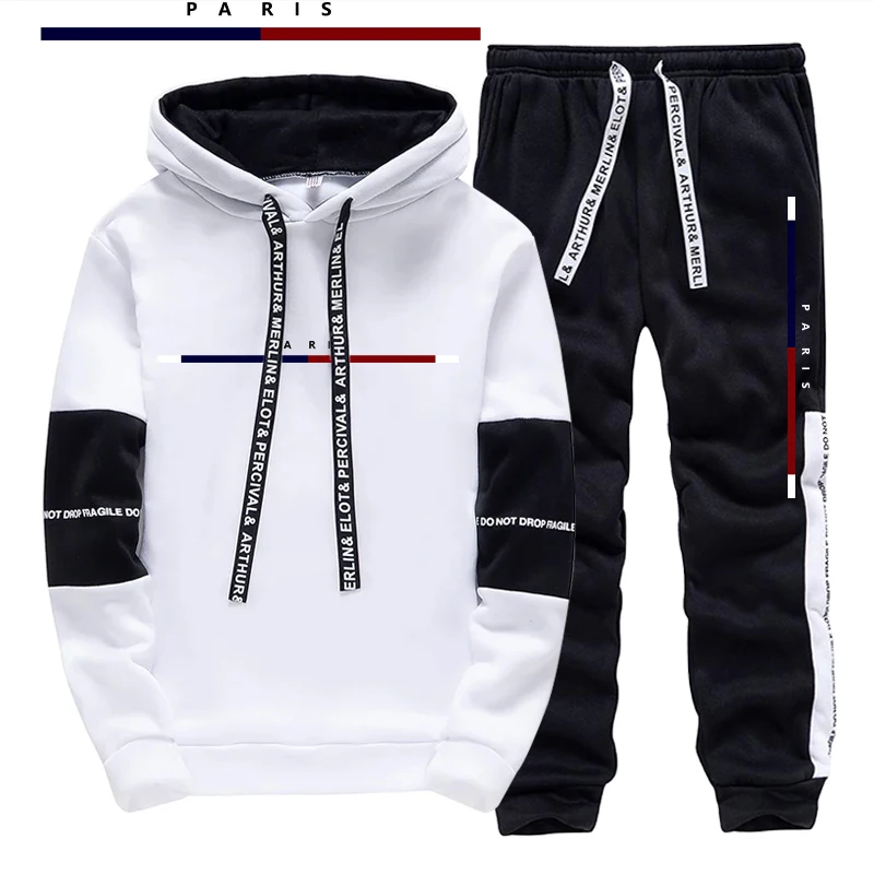 Parijse mode bedrukte herenset - Street Fashion Urban recensie en prijs